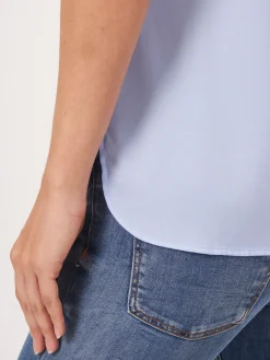 Seidentop Mit Rundhalsausschnitt