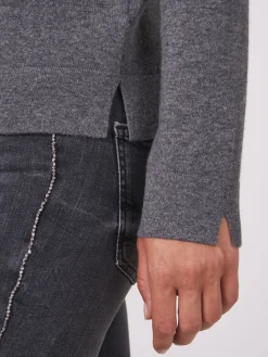 Stehkragen-Pullover Aus Organischem Kaschmir