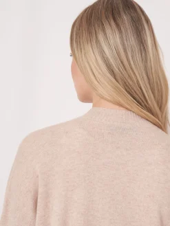 Strickjacke Aus Kaschmir-Seidenmischung Mit Offener Vorderseite Und Taschen