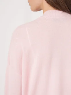 Strickjacke Aus Kaschmir-Seidenmischung Mit Offener Vorderseite Und Taschen
