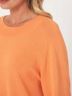 Strickpulli Mit Breitem Rippensaum