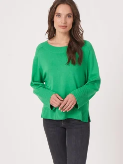 Strickpulli Mit Breitem Rippensaum