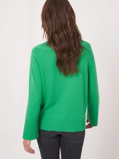 Strickpulli Mit Breitem Rippensaum