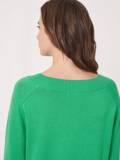 Strickpulli Mit Breitem Rippensaum