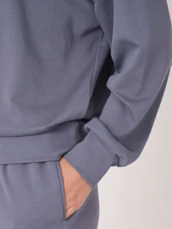Sweatshirt Aus Baumwollmischung Mit Kordelzug