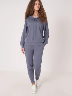 Sweatshirt Aus Baumwollmischung Mit Kordelzug