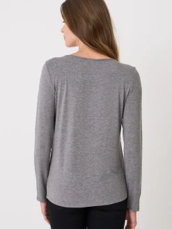 Tailliertes Basic Longsleeve