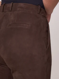 Weite Wildlederhose