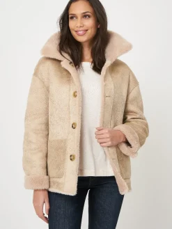 Wendbarer Faux Shearling Mäntel